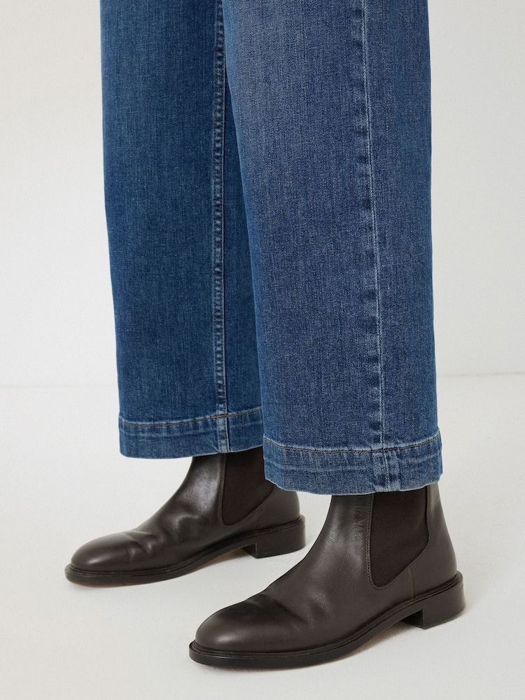 Jigsaw Brown Pembridge Leather Chelsea Boots - Image 1 of 5