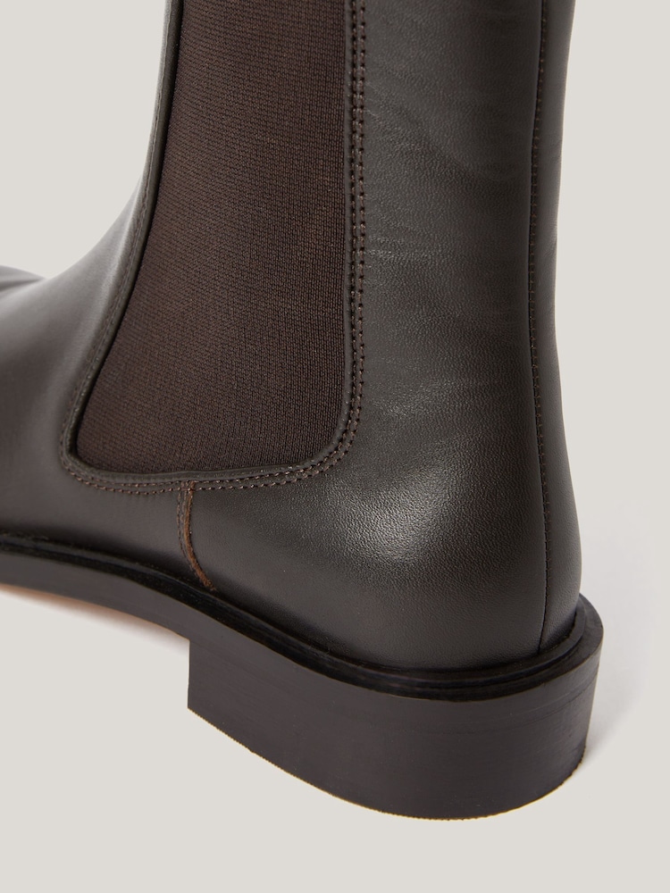 Jigsaw Brown Pembridge Leather Chelsea Boots - Image 5 of 5