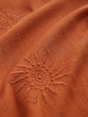 Rust Brown - Camisas de manga curta bordadas com sol - Imagem 8 de 8