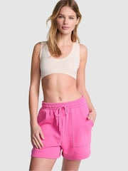 Victoria's Secret PINK Pink Gossip Fleece Shorts - Image 1 of 4