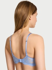 Victoria's Secret Blue Cameo Lace Trim Lightly Lined Demi Bra - Image 2 of 3