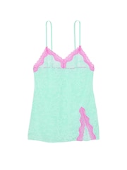 Victoria's Secret Waterfall Green Tease Lace Mini Slip Dress - Image 3 of 3