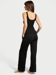 Victoria's Secret Black Cotton Tank Long Pyjama Set - Image 2 of 3