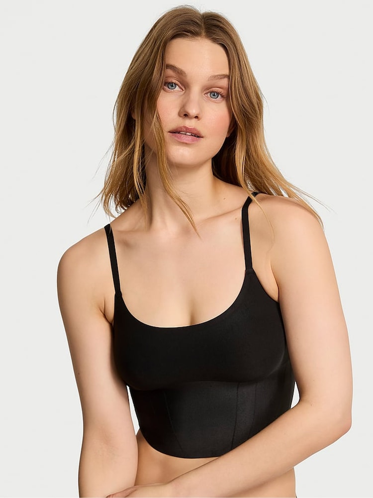 Victoria's Secret Black Shaping SmoothingShimmer™ Vest - Image 1 of 3