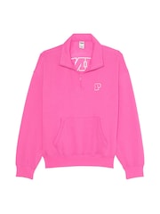 Victoria's Secret PINK Pink Gossip Half Zip Sweatshirt - Image 3 of 4
