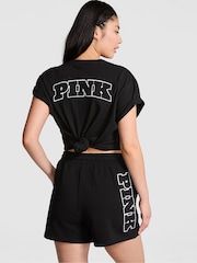 Victoria's Secret PINK Black Fleece Shorts - Image 2 of 3