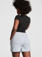 Victoria's Secret PINK Grey Heather Fleece Shorts - Image 2 of 2