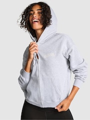 Victoria's Secret PINK Grey Heather Zip Up Hoodie - Image 1 of 2