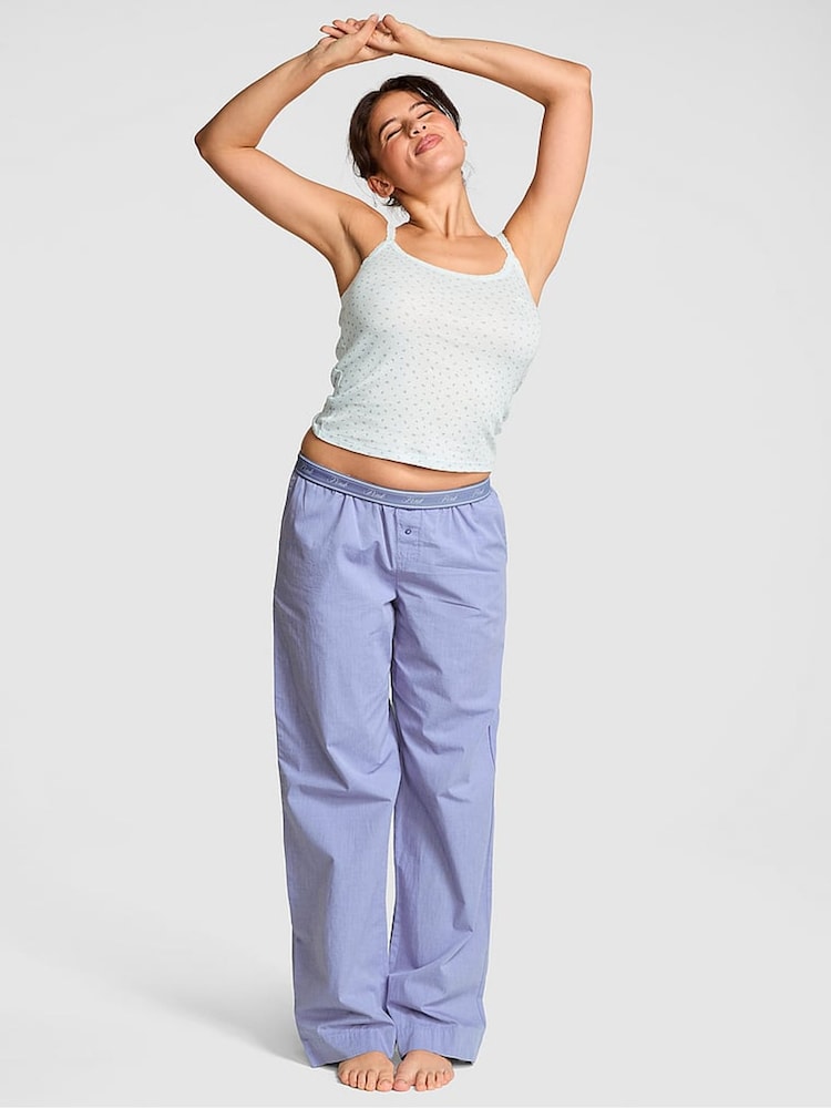 Victoria's Secret PINK Dusty Iris Blue Pyjama Trousers - Image 1 of 2