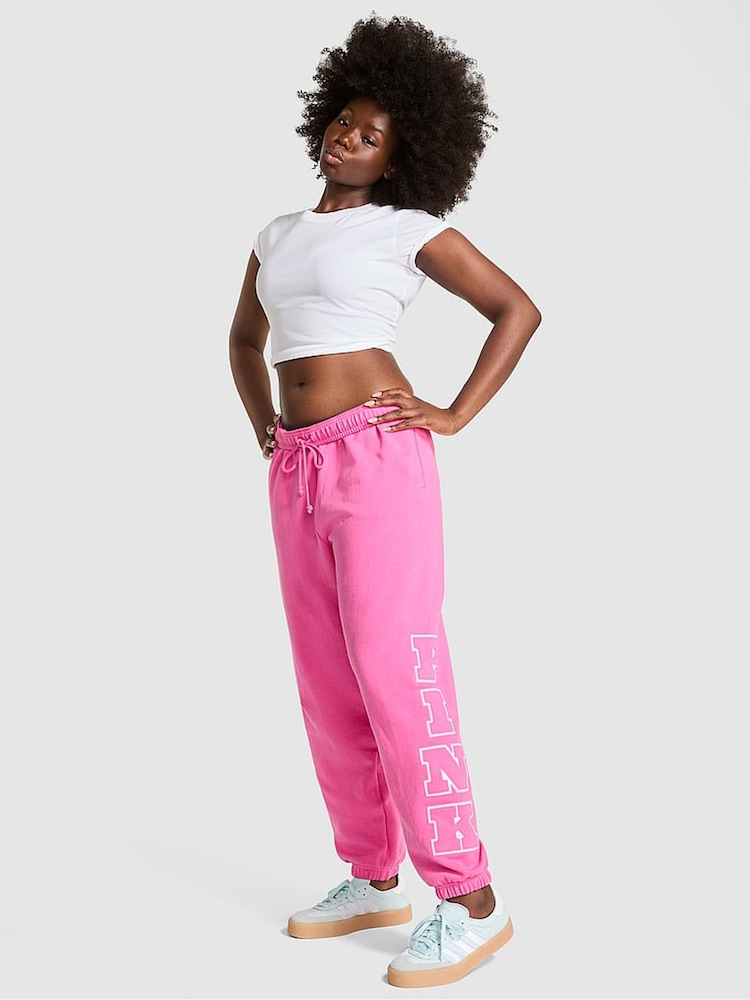 Victoria's Secret PINK Pink Gossip Cuffed Joggers - Image 1 of 4