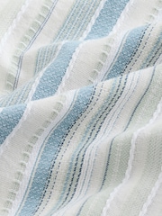Blue Textured Stripe Short Sleeve Shirt - Image 8 of 8