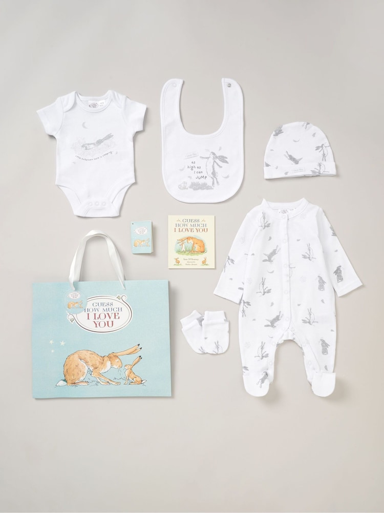 Guess How Much I Love You Baby 100% Cotton Gift 6 Piece Set - Image 1 of 6