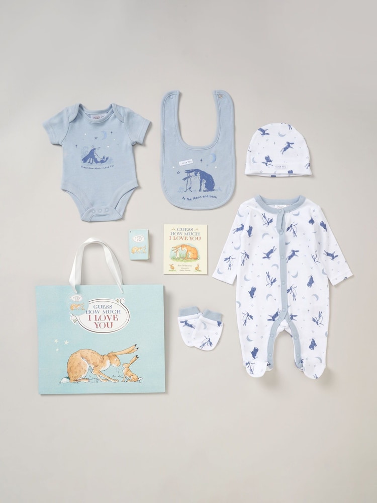 Guess How Much I Love You Baby 100% Cotton Gift 6 Piece Set - Image 1 of 6