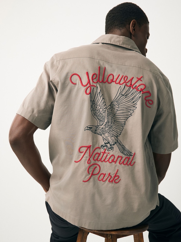 Stone Natural National Park Back Print Short Sleeve Shirt - Image 1 of 9