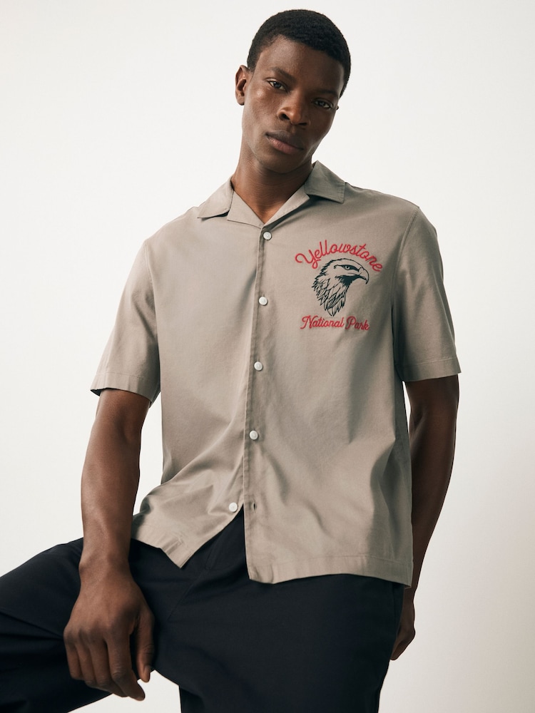Stone Natural National Park Back Print Short Sleeve Shirt - Image 2 of 9