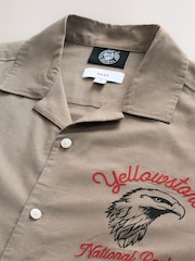 Stone Natural National Park Back Print Short Sleeve Shirt - Image 8 of 9