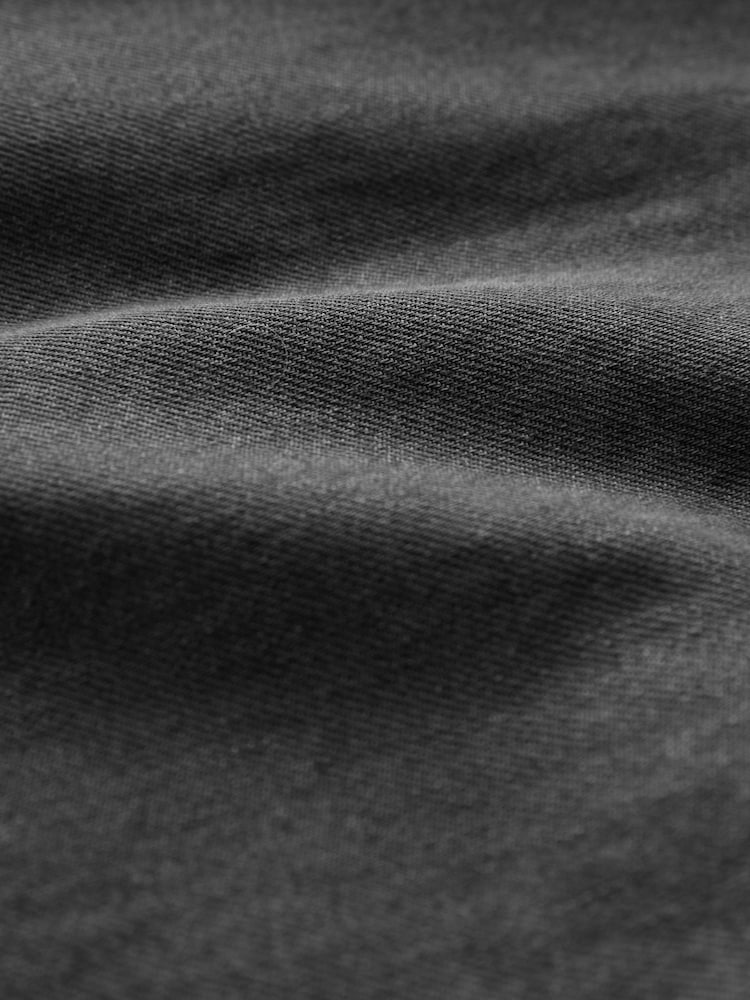 Black 100% Cotton Denim Western Short Sleeve Shirt - Image 8 of 8