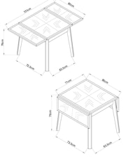 Light Natural Hayford 2 To 4 Extending Dining Table - Image 6 of 6