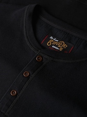 Superdry Black The Merchant Store Grandad Top - Image 6 of 6