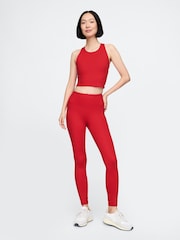 Gap Red Built-in-Bra Racerback Crop Top - Image 1 of 5