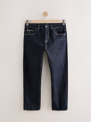 Blue Indigo Rinse Straight Fit Signature Selvedge Denim Jeans - Image 7 of 11