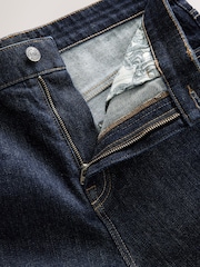 Blue Indigo Rinse Straight Fit Signature Selvedge Denim Jeans - Image 9 of 11