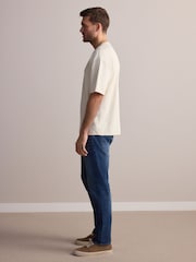 Mid Blue Slim Fit Signature Selvedge Denim Jeans - Image 4 of 6
