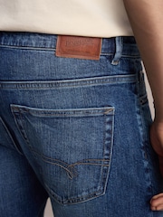 Mid Blue Slim Fit Signature Selvedge Denim Jeans - Image 5 of 6