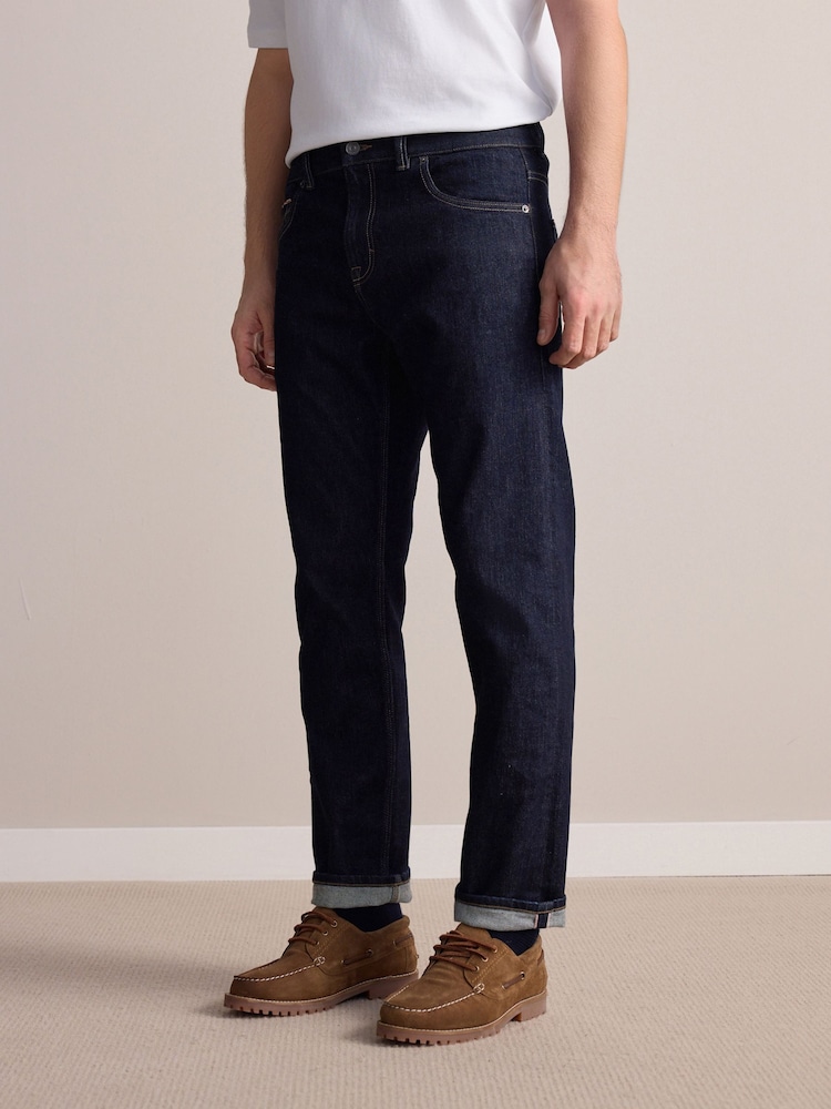 Blue Indigo Rinse Slim Fit Signature Selvedge Denim Jeans - Image 1 of 11