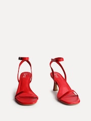 Linzi Red Elevate Low Stiletto Heeled Sandals - Image 3 of 5