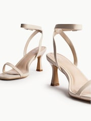 Linzi Nude Elevate Low Stiletto Heeled Sandals - Image 4 of 5