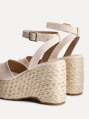 Linzi Cream Pacific Woven Espedrille Wedges - Image 5 of 5