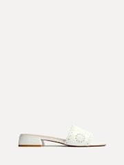 Linzi Lavender Floral Detail Mules - Image 2 of 5