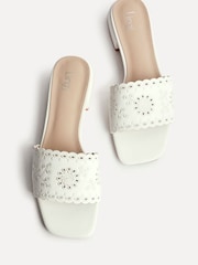 Linzi Lavender Floral Detail Mules - Image 5 of 5