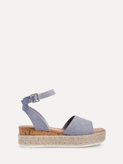 Linzi Blue Paradise Espedrille Flatform Sandals - Image 2 of 5