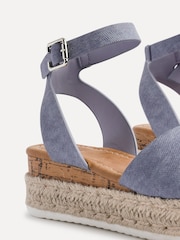 Linzi Blue Paradise Espedrille Flatform Sandals - Image 5 of 5