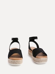 Linzi Black Paradise Espedrille Flatform Sandals - Image 3 of 5
