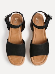 Linzi Black Paradise Espedrille Flatform Sandals - Image 4 of 5
