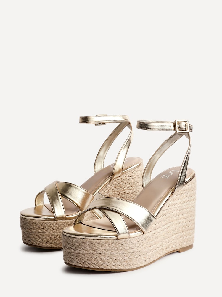 zlata (barva); zlato - Linzi Tahiti Cross-Over Front čevlji s polno peto - Slika 1 iz 5 zlata (barva); zlato - Linzi Tahiti Cross-Over Front čevlji s polno peto - Slika 1 iz 5