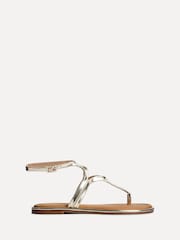 Linzi Gold Trova Toe Post Sandals - Image 2 of 5