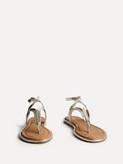 Linzi Gold Trova Toe Post Sandals - Image 3 of 5