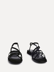 Linzi Black Lucie Strappy Front Sandals With Mini Block Heels - Image 3 of 5