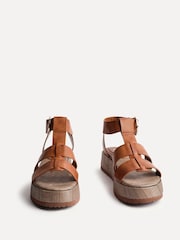 Linzi Brown Tori Flatform Gladiator Sandals - Image 3 of 5