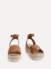 Linzi Brown Paradise Espedrille Flatform Sandals - Image 3 of 5