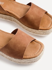 Linzi Brown Paradise Espedrille Flatform Sandals - Image 4 of 5