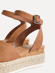 Linzi Brown Paradise Espedrille Flatform Sandals - Image 5 of 5