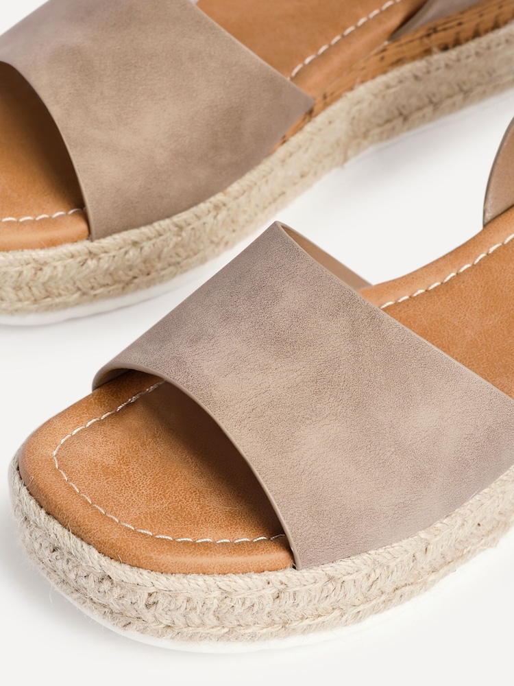 Linzi Natural Paradise Espedrille Flatform Sandals - Image 5 of 5