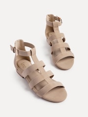 Linzi Natural Liberate Closed Back Gladiator Sandals - Image 5 of 6