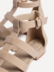 Linzi Natural Liberate Closed Back Gladiator Sandals - Image 6 of 6