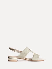 Linzi Gold Reeva Woven Front Slingback Flat Sandals - Image 2 of 4